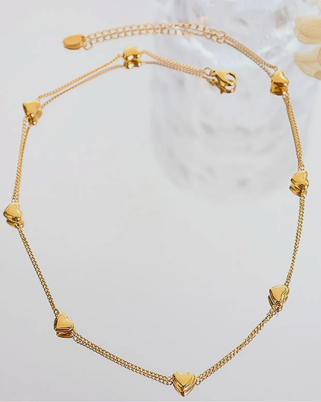Non Tarnish Petite Heart Necklace