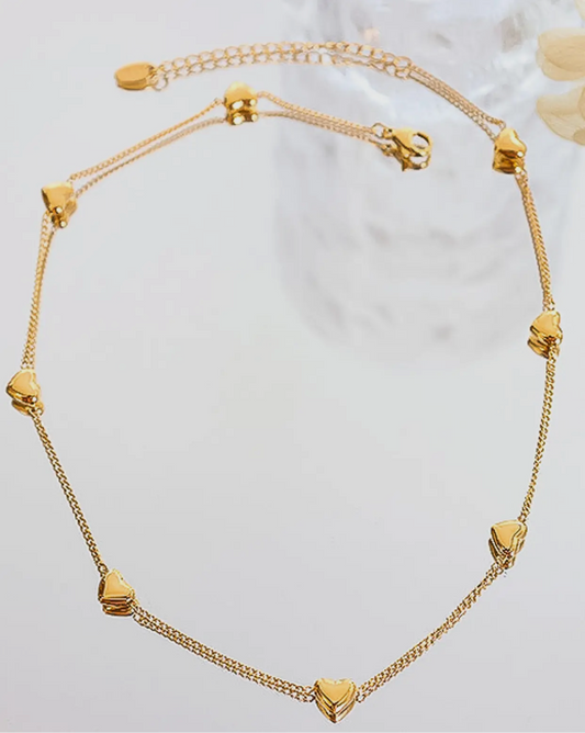 Non Tarnish Petite Heart Necklace