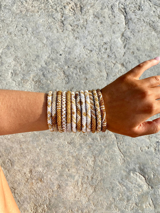 Gold Roll On Bracelet