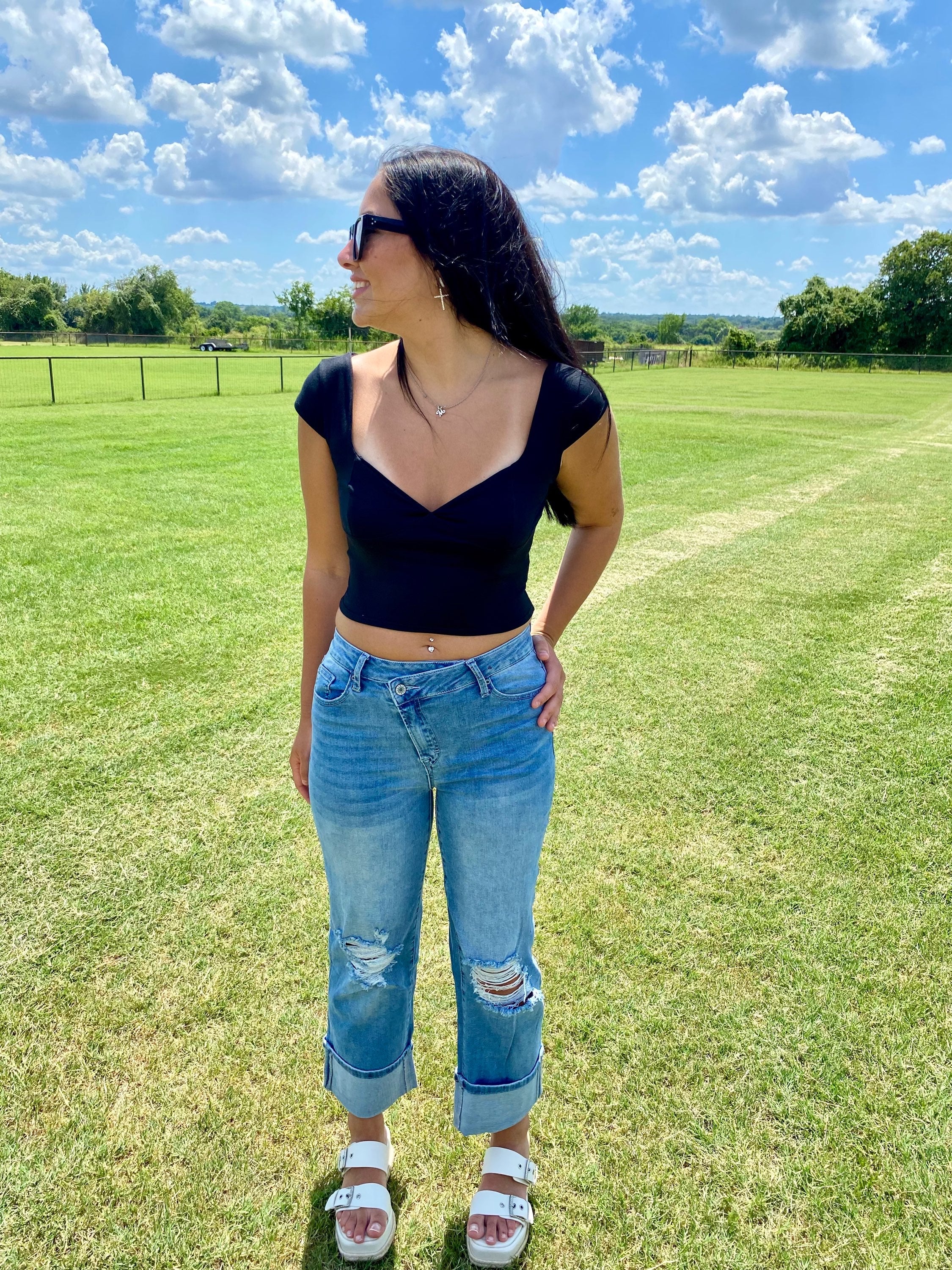 Blue Haven Cuffed Denim image 2