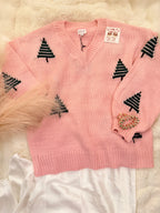 Pink Tree Sweater