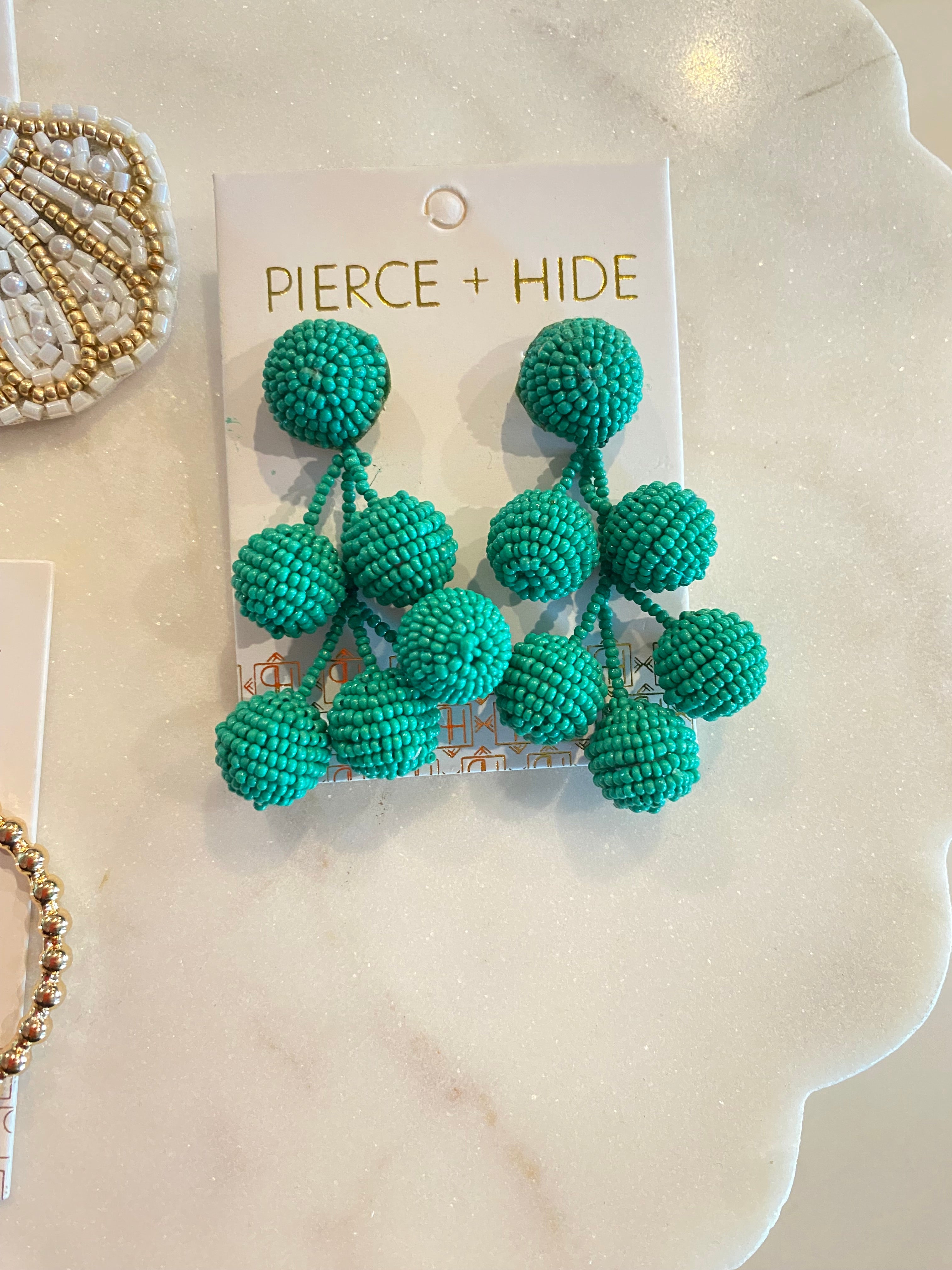 Teal Drop Earrings