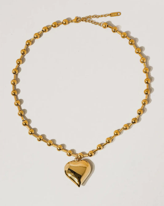 Non-Tarnish Heart Chain Necklace(small) image 0