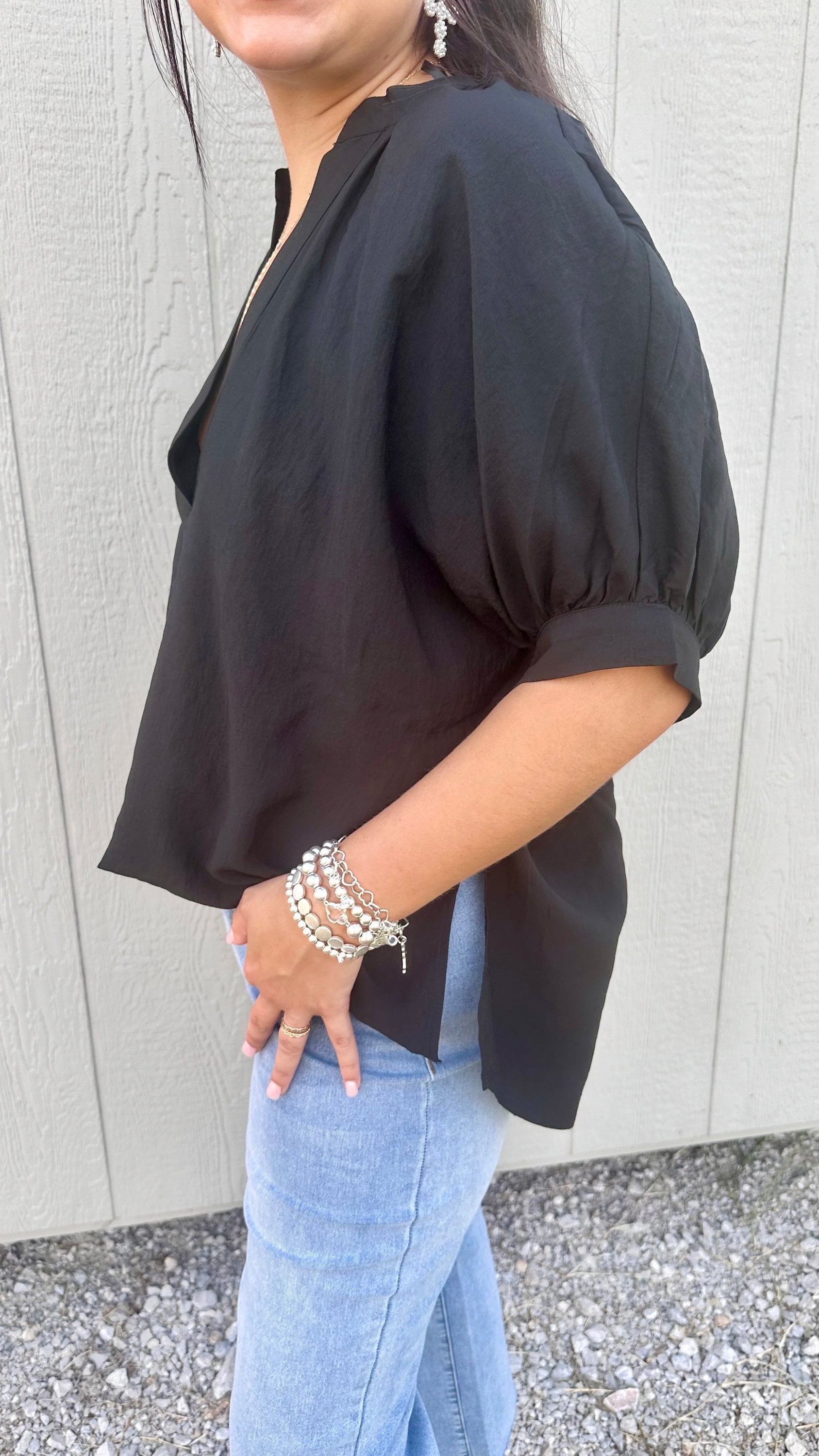 Adored Black Blouse image 1
