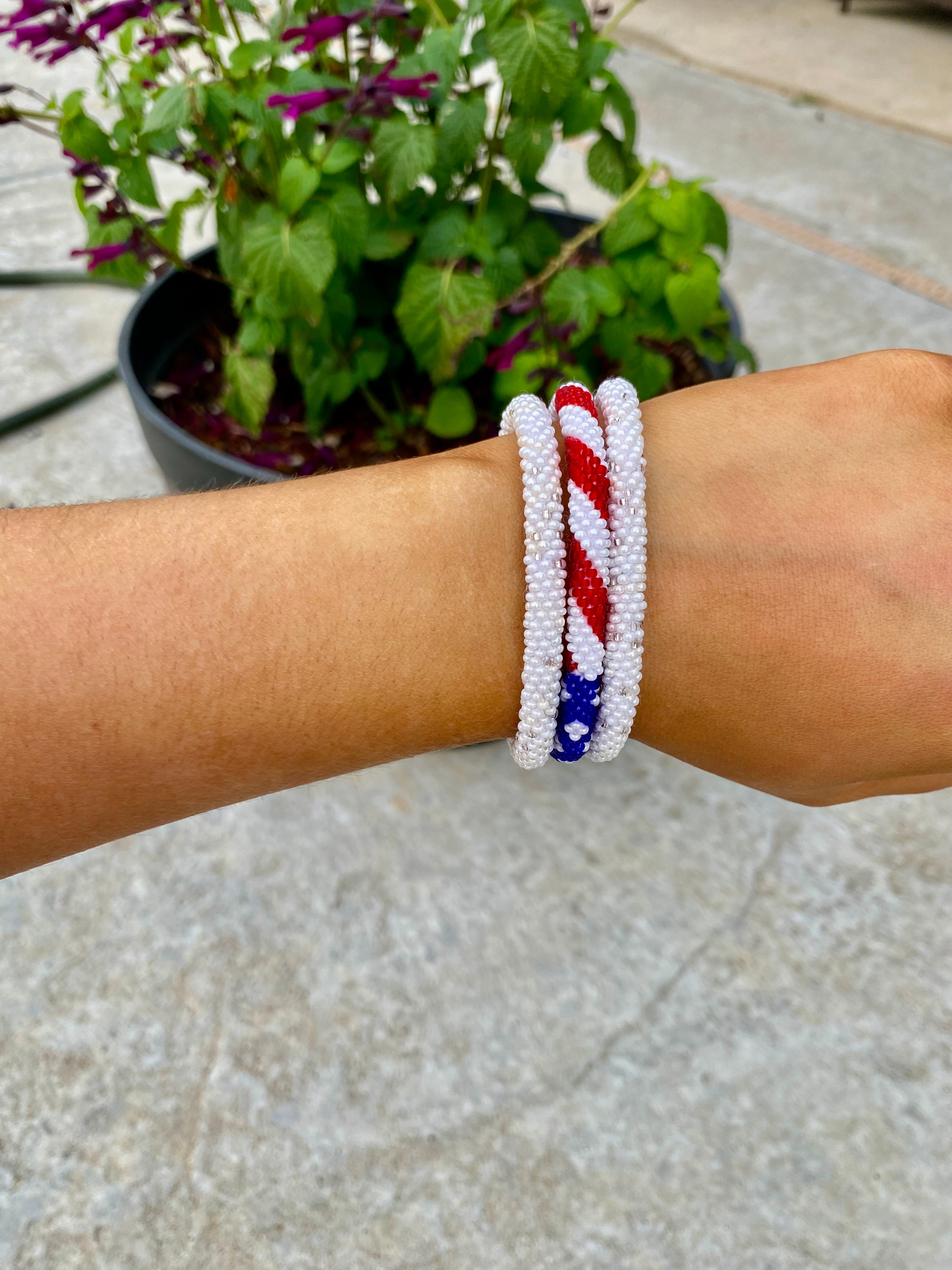American roll on bracelet