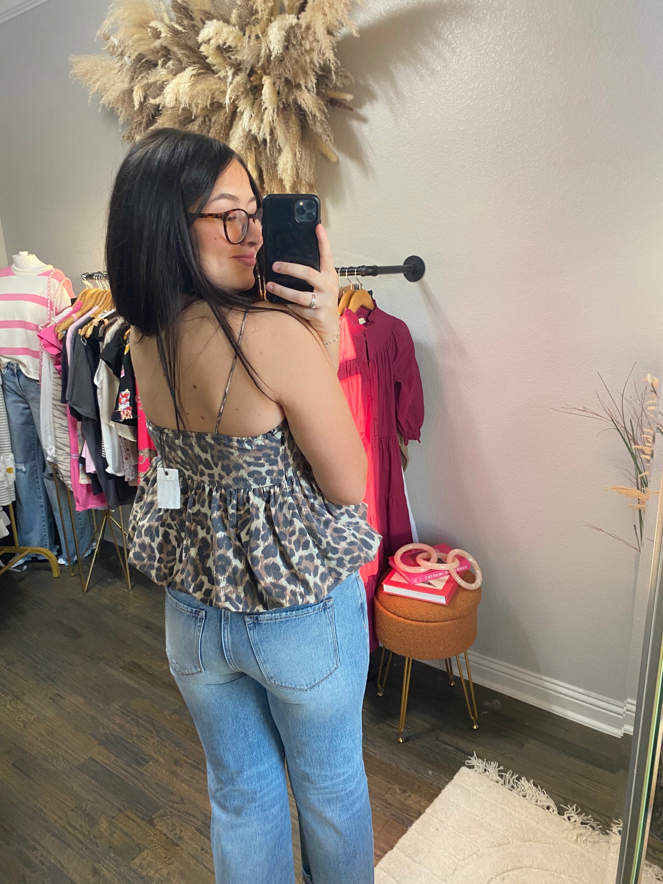 Cheetah Bubble Tank top  image 1