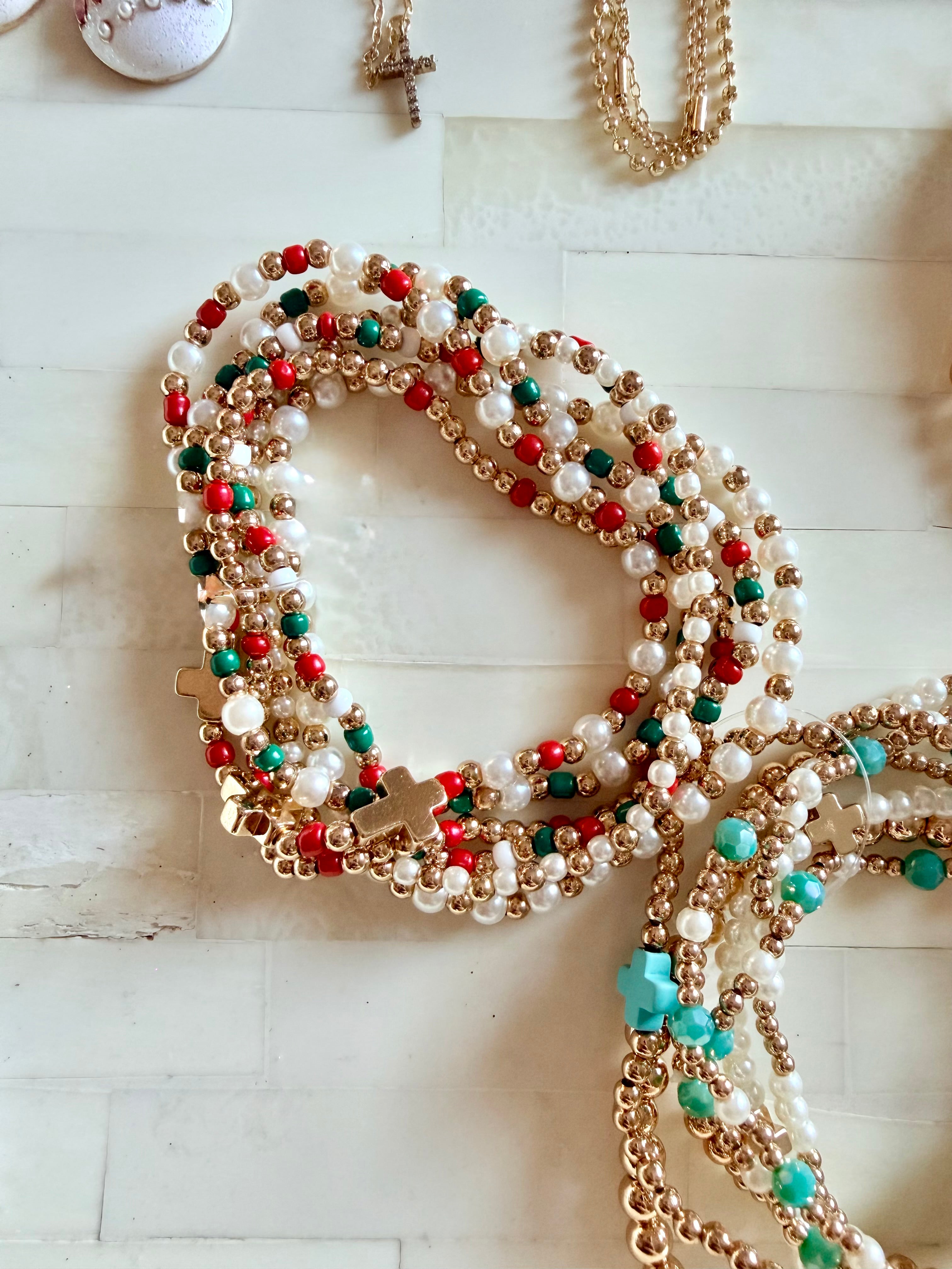 Holly jolly bracelet set