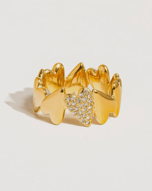 Non-Tarnish Heart Ring image 0