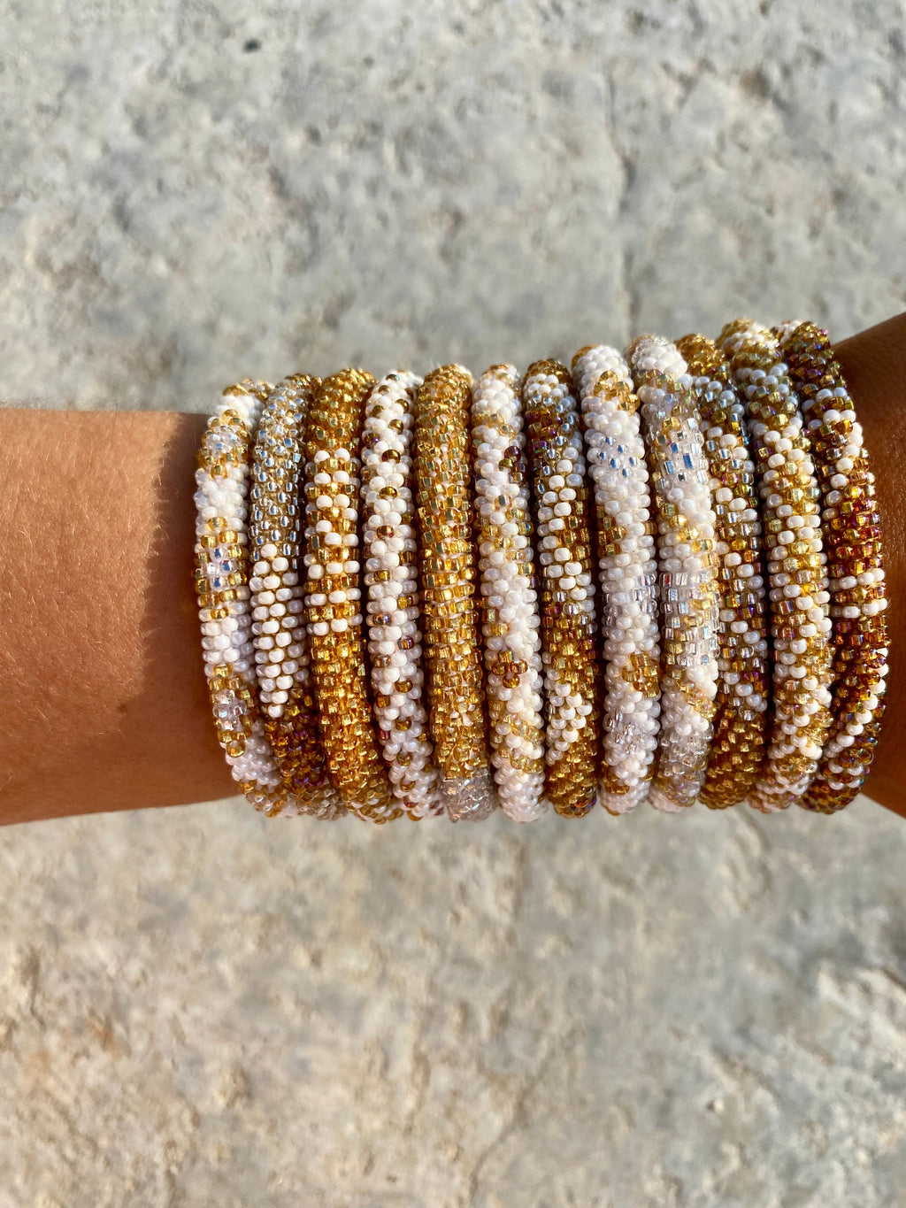 Gold Roll On Bracelet