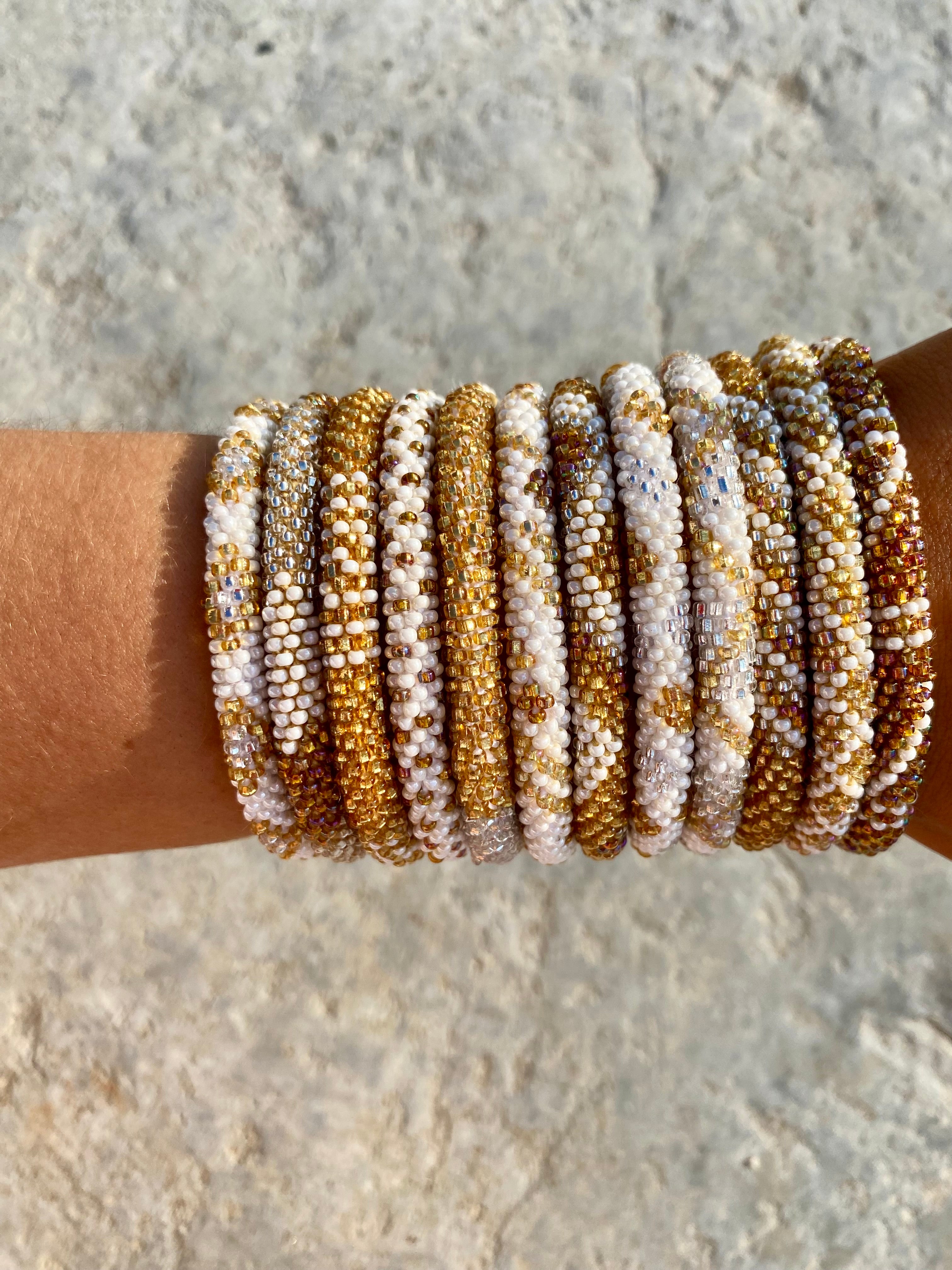 Gold Roll On Bracelet