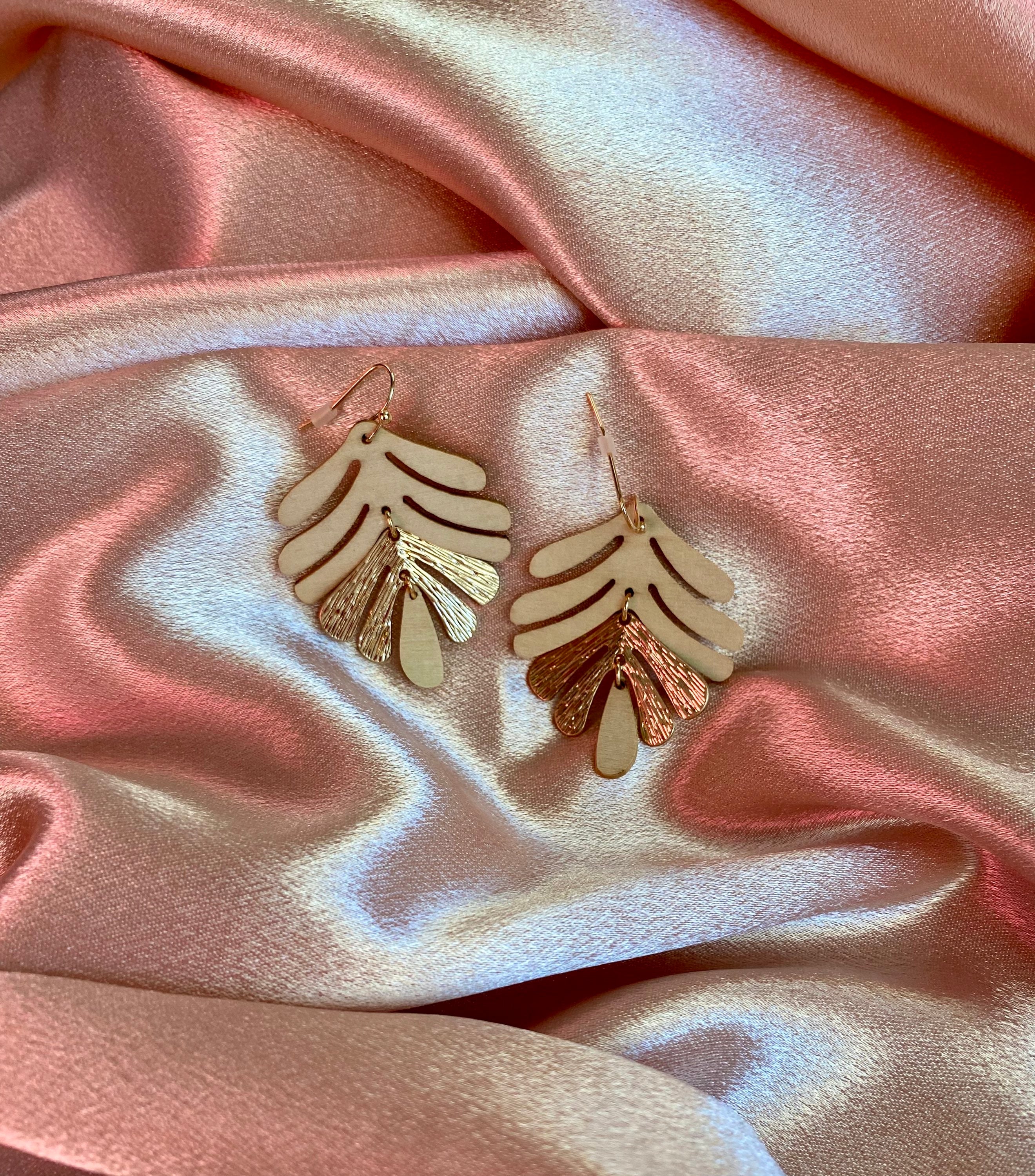 Fate Dangling Earrings-Gold image 0