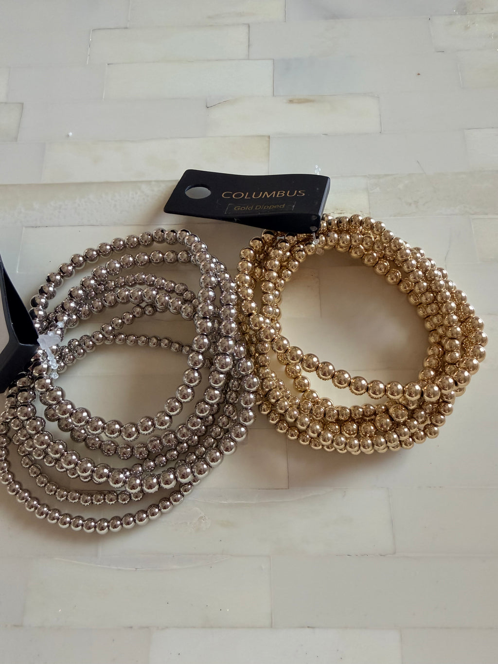 Beaded bracelet stack