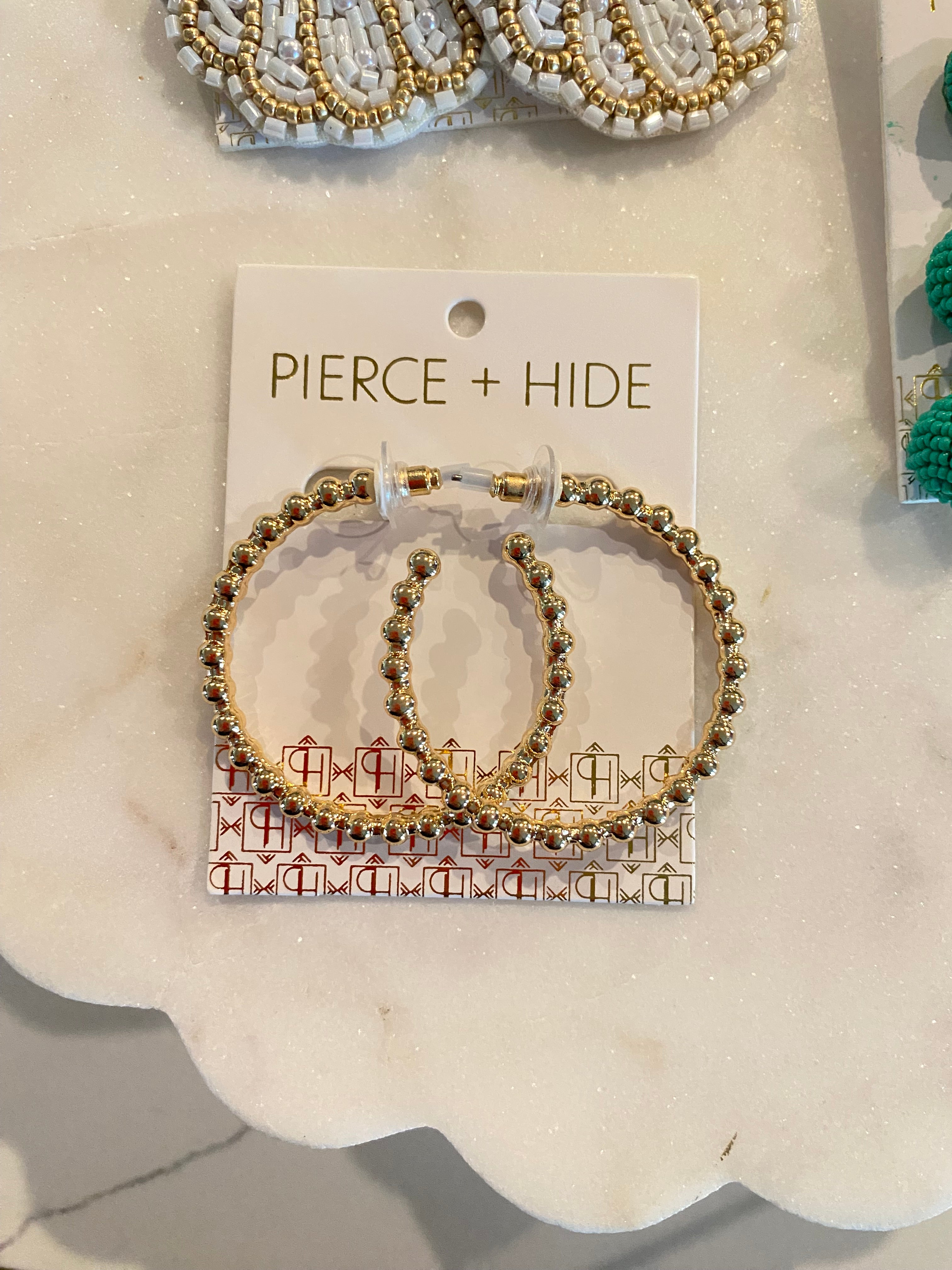 Gold Bubble Hoops