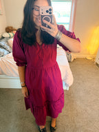 Berry Midi Dress