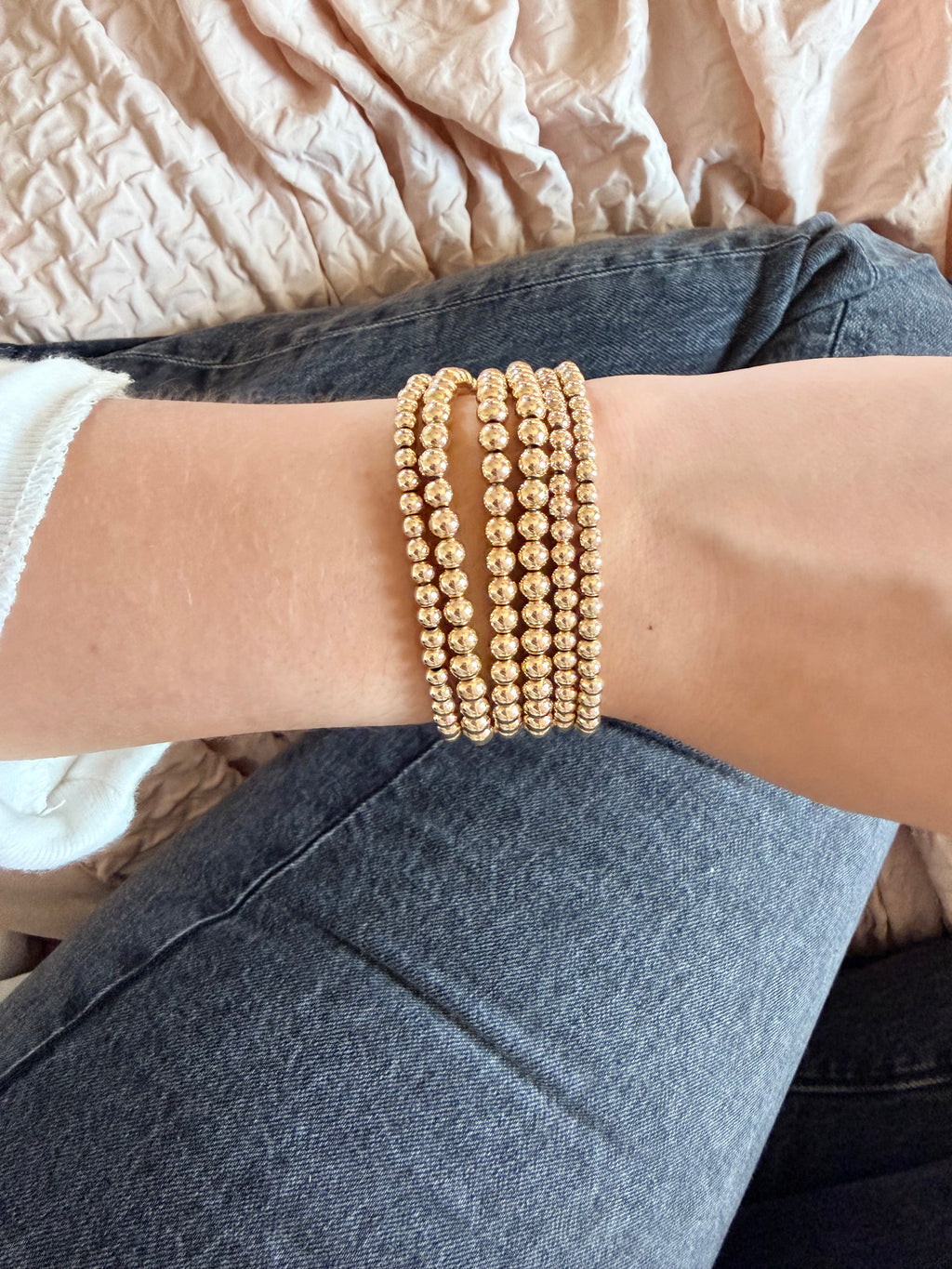 Beaded bracelet stack