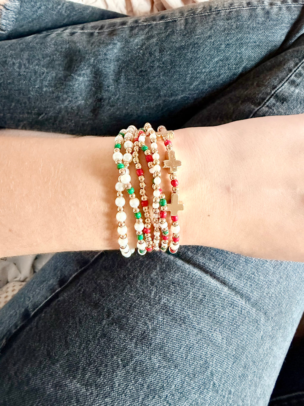 Holly jolly bracelet set