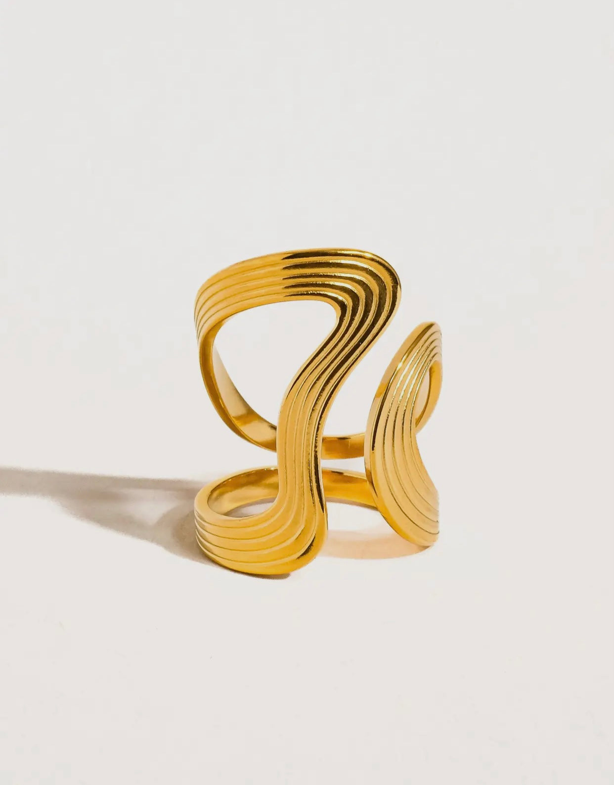 Non Tarnish Wavy Ring image 0