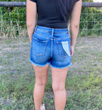 Risen Dark Wash Jean Shorts image 2