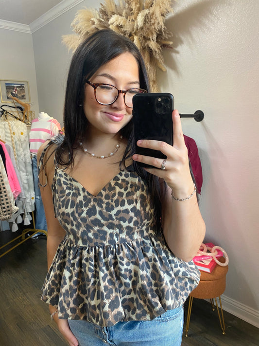 Cheetah Bubble Tank top  image 3
