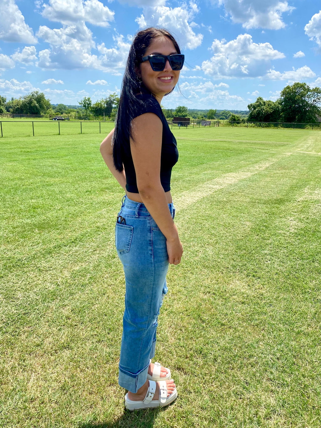 Blue Haven Cuffed Denim image 3